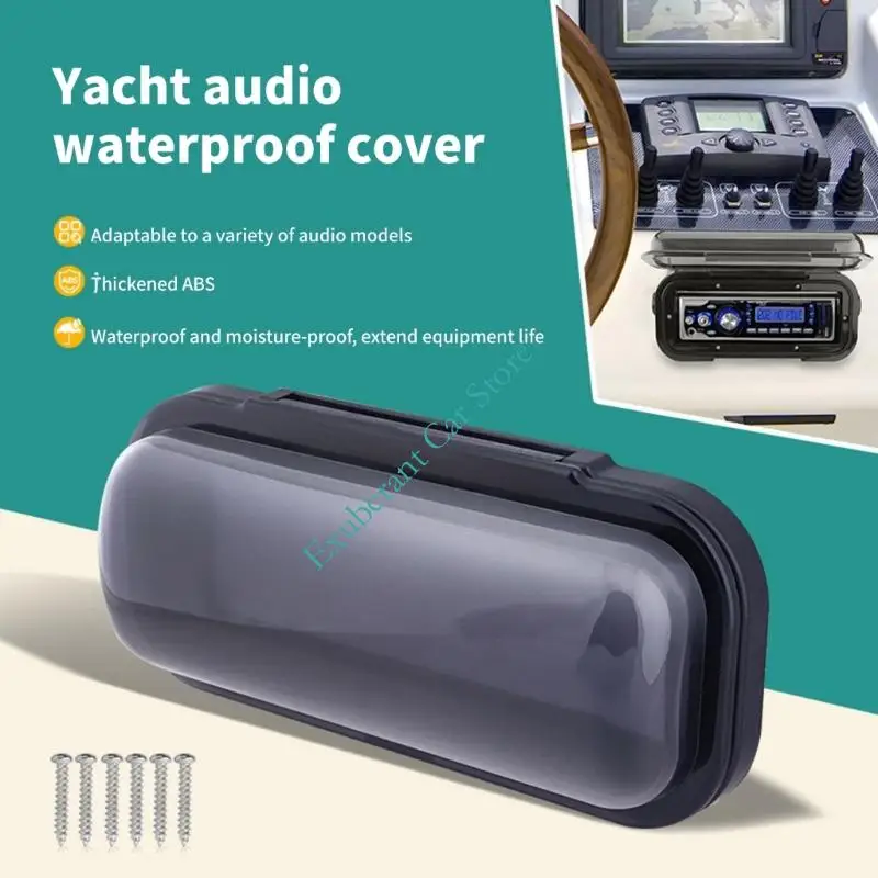 H3CE Fast Mount Waterproof Shelter Saltwater Proof Stereo Protector High Durability Speaker Cover for Boats Sound Systems