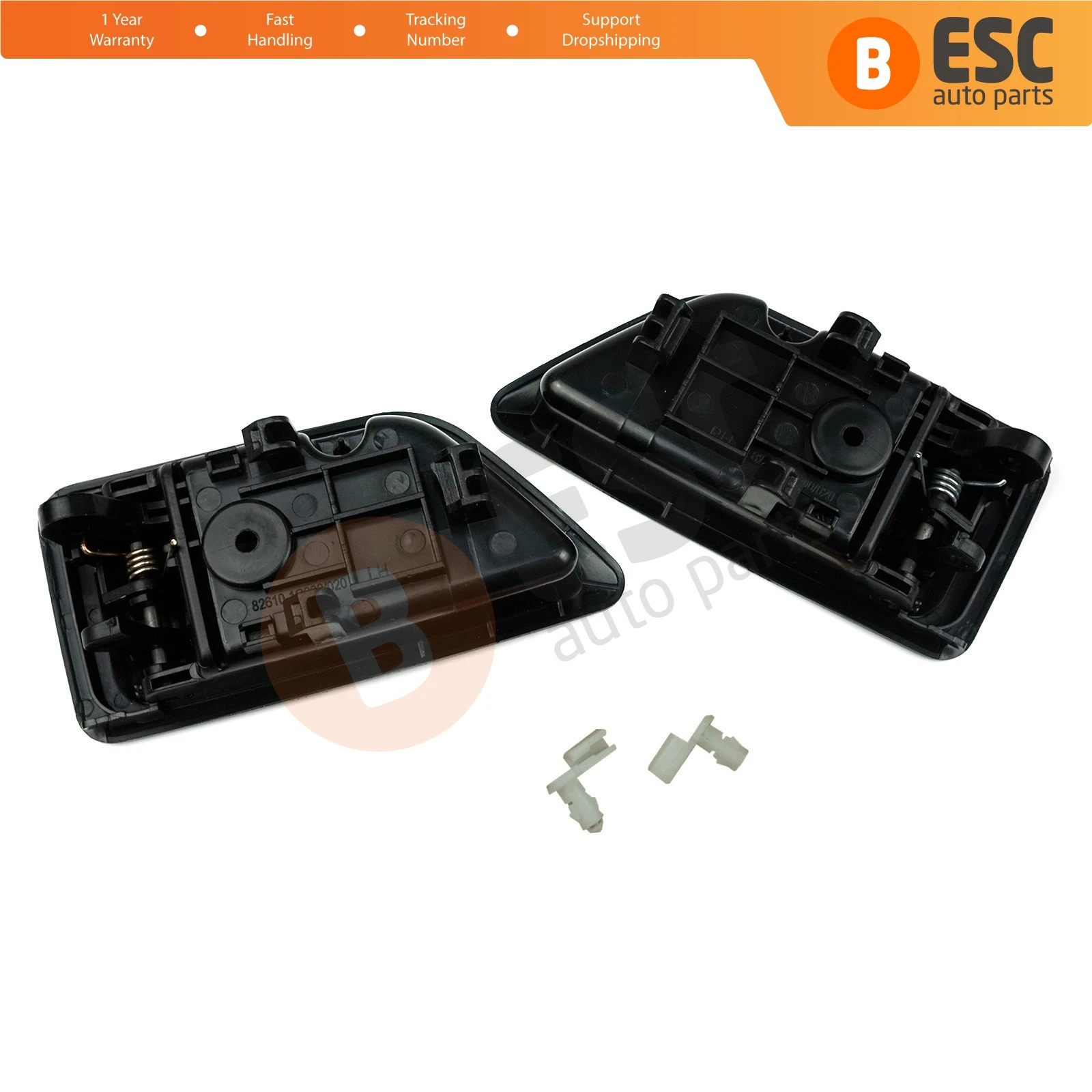 For Hyundai Getz TB  Click EDP1107 Car Inner Interior Door Handle Opener Plastic Black Left Right Set 82610-1C000 82620-1C000