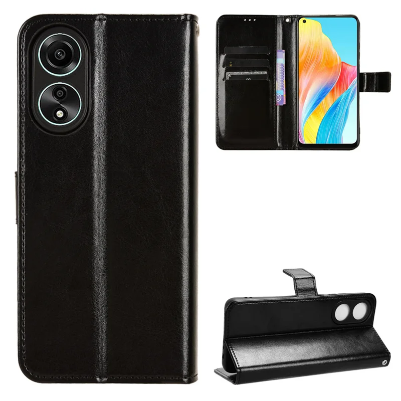 Flip Case For OPPO A78 4G 5G Wallet Magnetic Luxury Leather Cover For OPPO A78 OPPOA78 A 78 CPH2565 Side buckle Phone Case