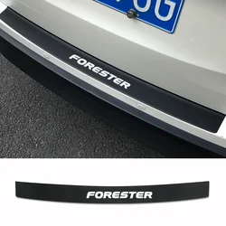 For Subaru Forester SJ SF SK SH Car Rear Trunk Guard Plate Sticker Rear Bumper Decoration Carbon Fiber Decals Film Accessories