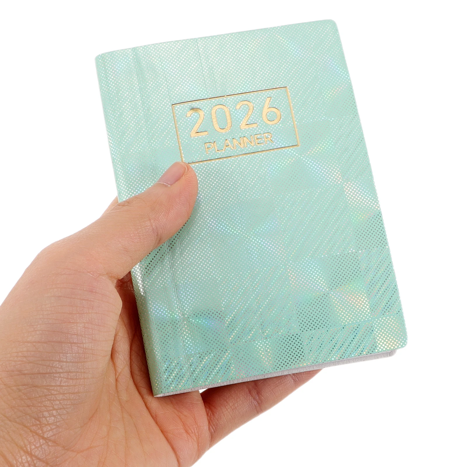 2026 English Planner Notebook Mini Compact Calendar Purse Light Monthly Scheduling Travel Size Small Wallet