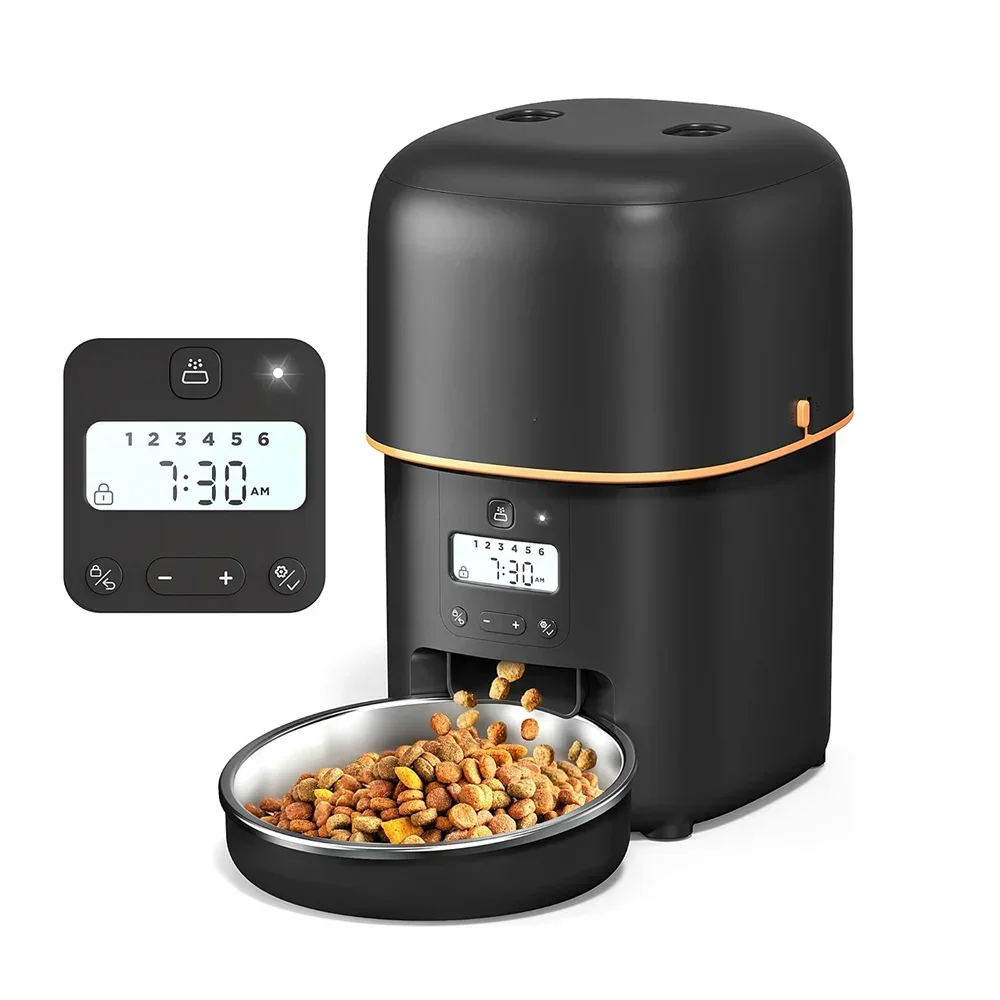 

A 2L Button WiFi Camera Automatic Cat Feeder Pet Smart Cat Food Dispenser Timer Stainless Steel Bowl Auto Feeder For Cats Dog