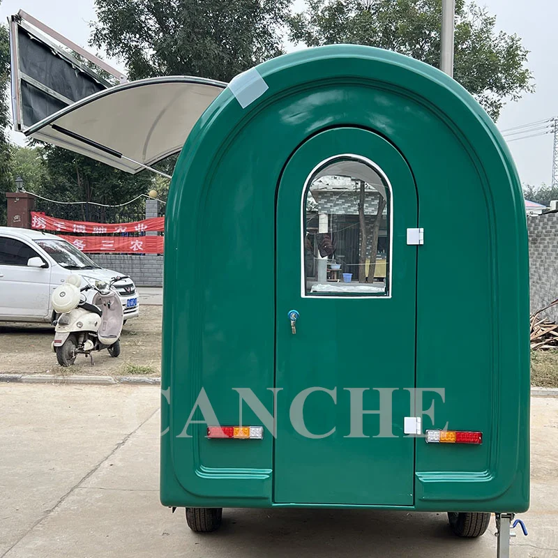 mini mobile airstream coffee ice cream food trailers fully equipped small mobile snack machines bbq food truck for sale