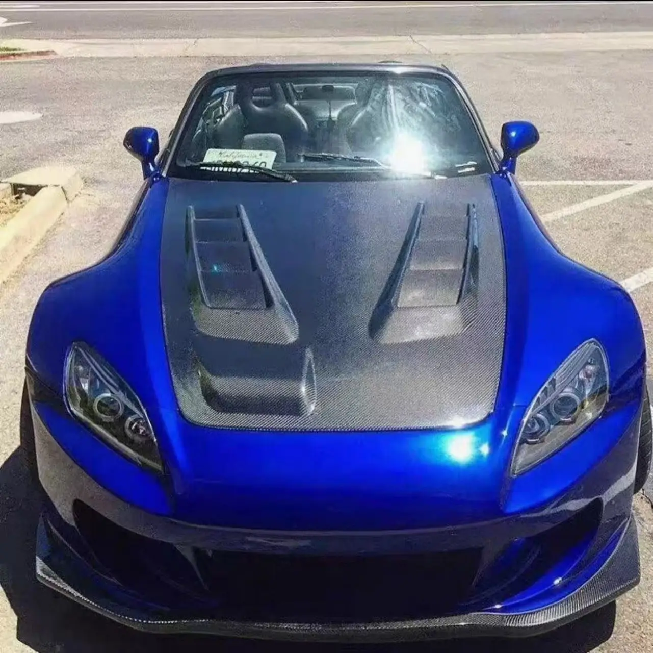 

Applicable to Honda S2000 carbon fiber modification M model, front engine cover, engine head cover replacement