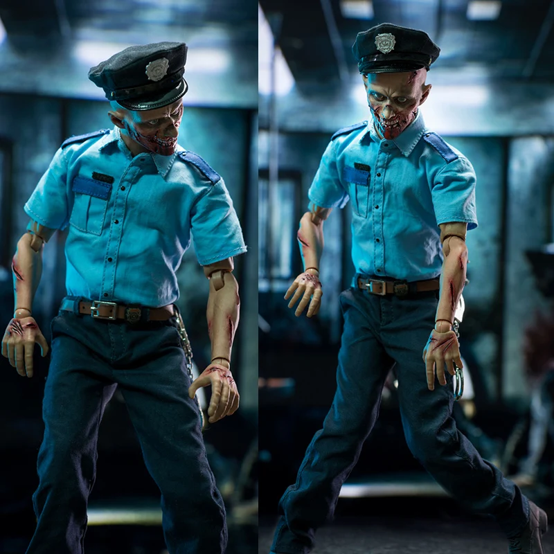 

7CC TOYS ZOMBIE COP NO07 1/6 Soldier Model Simulation Original Collectible Toys Full Set 12" Moveable Figure Body Fans DIY Gift