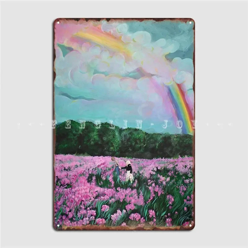 Lavender Fields Forever Metal Plaque Poster Wall Cave Kitchen Decoration Plaques Tin Sign Poster