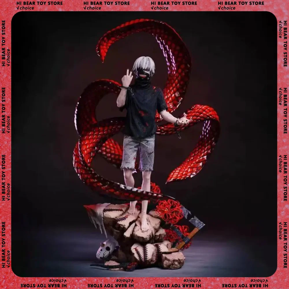 

39cm Tokyo Ghoul Anime Figures Kaneki Ken Figure Pvc Gk Statue Model Changeable Ornament Desk Decoration Collection Toys Gifts