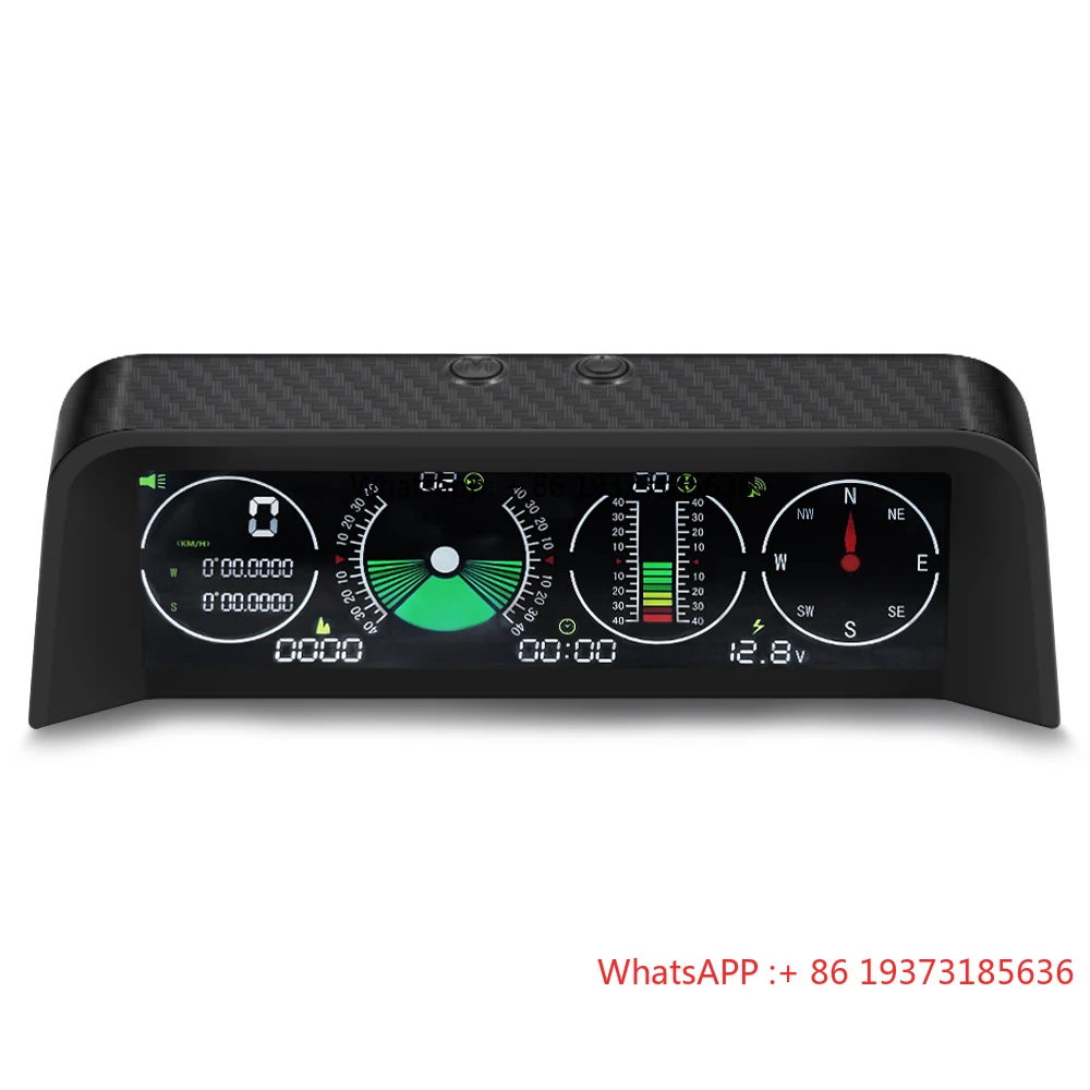 

VJOYCAR Hot Selling Digital GPS HUD Display+ Angle Inclinometer Level Finder Measuring Offroad 4X4 Suitable for Universal Cars