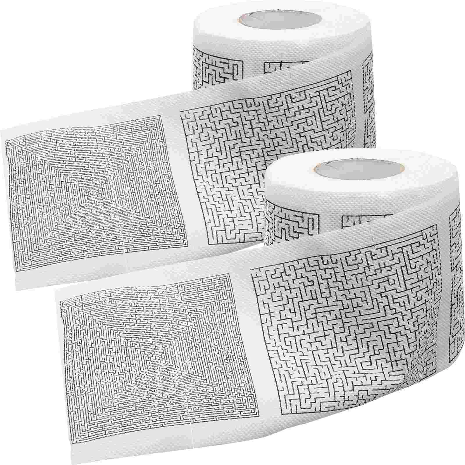 Funny Maze Pattern Toilet Paper Full Box Affordable Household Toilet Paper Household Napkins Paper Towels Toilet Paper