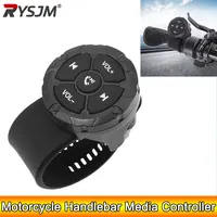 Control de volante de coche AD, 5 teclas, compatible con Bluetooth, botón remoto, auricular para casco, controlador multimedia para manillar de motocicleta