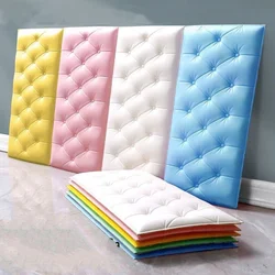 Soft Cushion High-Quality Thicken 3D Wall Stickers Self-adhesive Diy Soft Cushion Anti-Collision Wallpaper Kids Bedroom