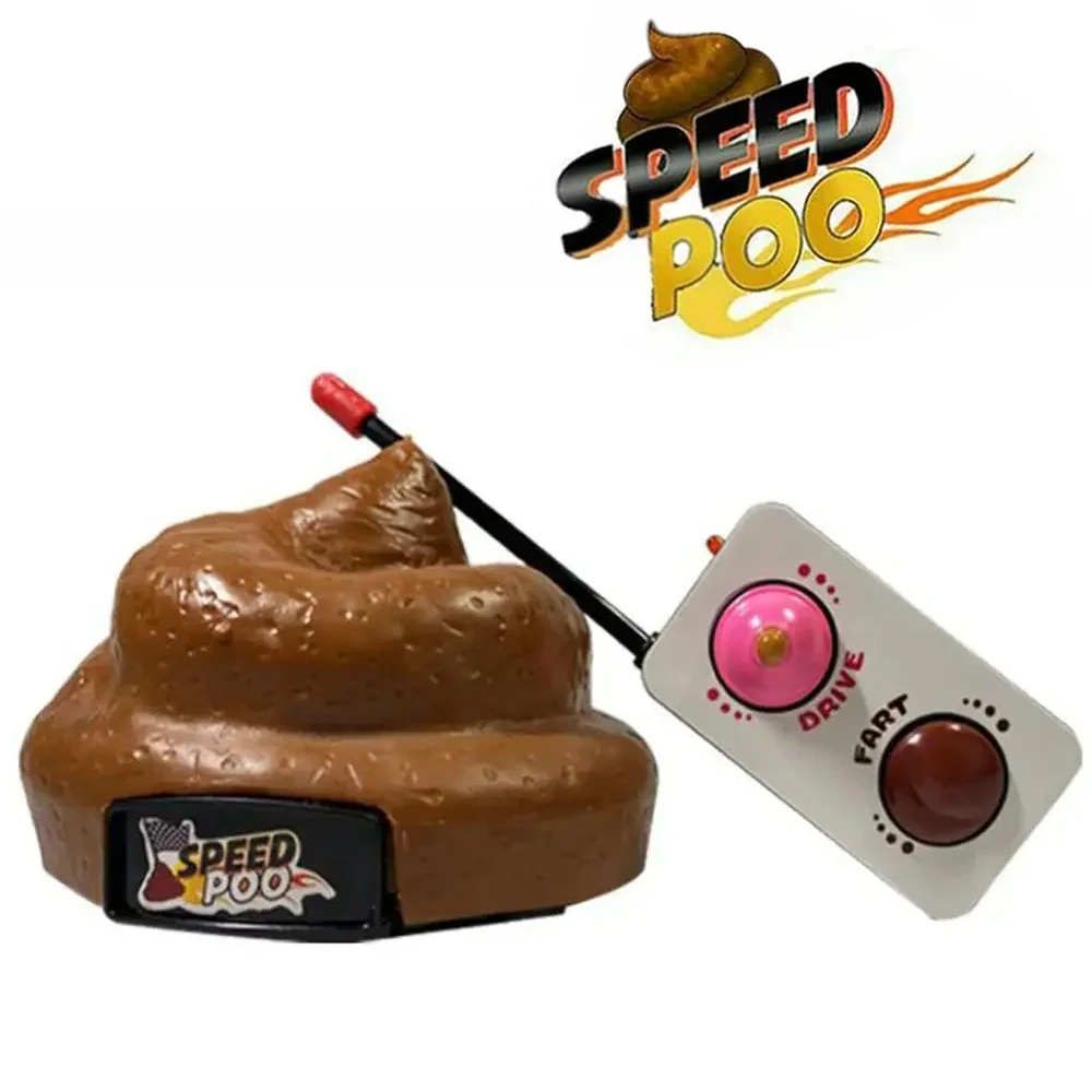 Speedy Remote Control Poop Car Hilarious Joke Prank Toy for Kids Family Fun Great for Gags Parties and Birthday Celebrations