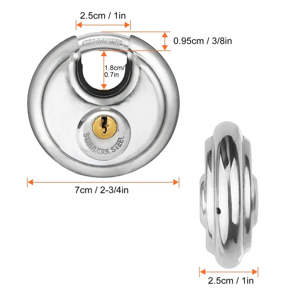 قفل تكبل قفل باب أمان مضاد للضياع، أقفال شديدة التحمل