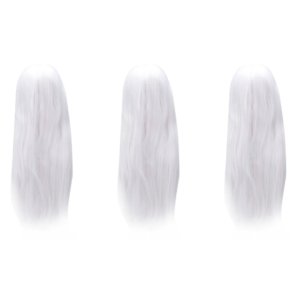 AT53 3X Anime Long Straight Hair Wig Cosplay Long Straight Costume, White