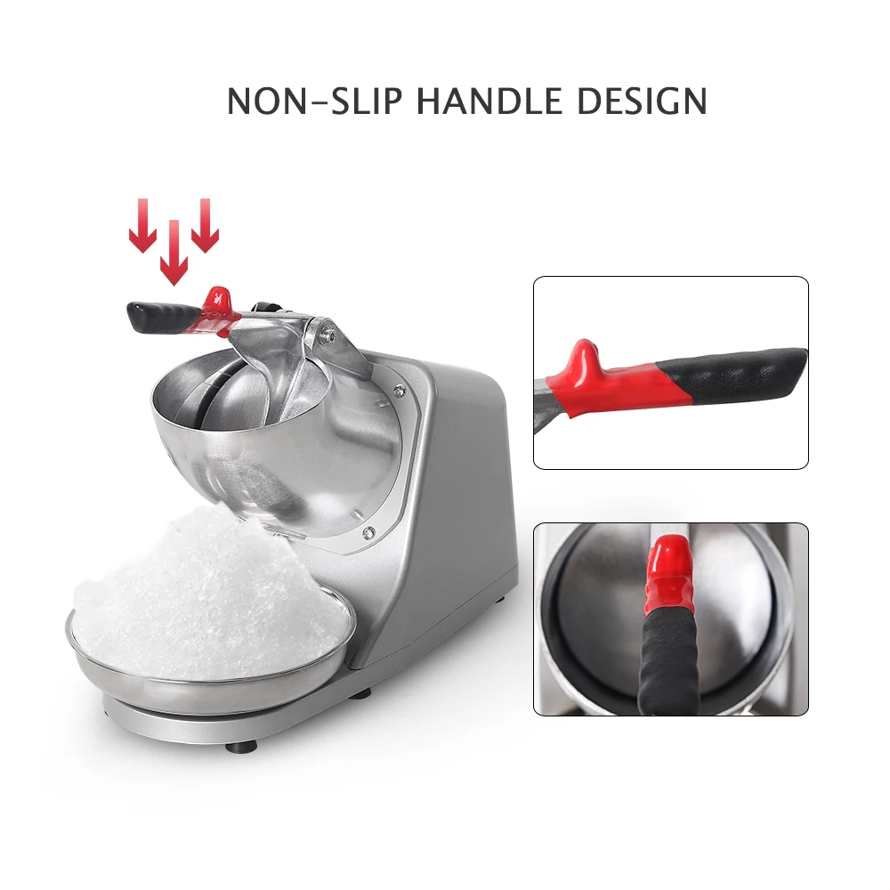 GZZT Electric Ice Crusher Powerful Smoothie Maker and Ice Shaver for Slushies and Snow Cones Compatible with 110V/220V