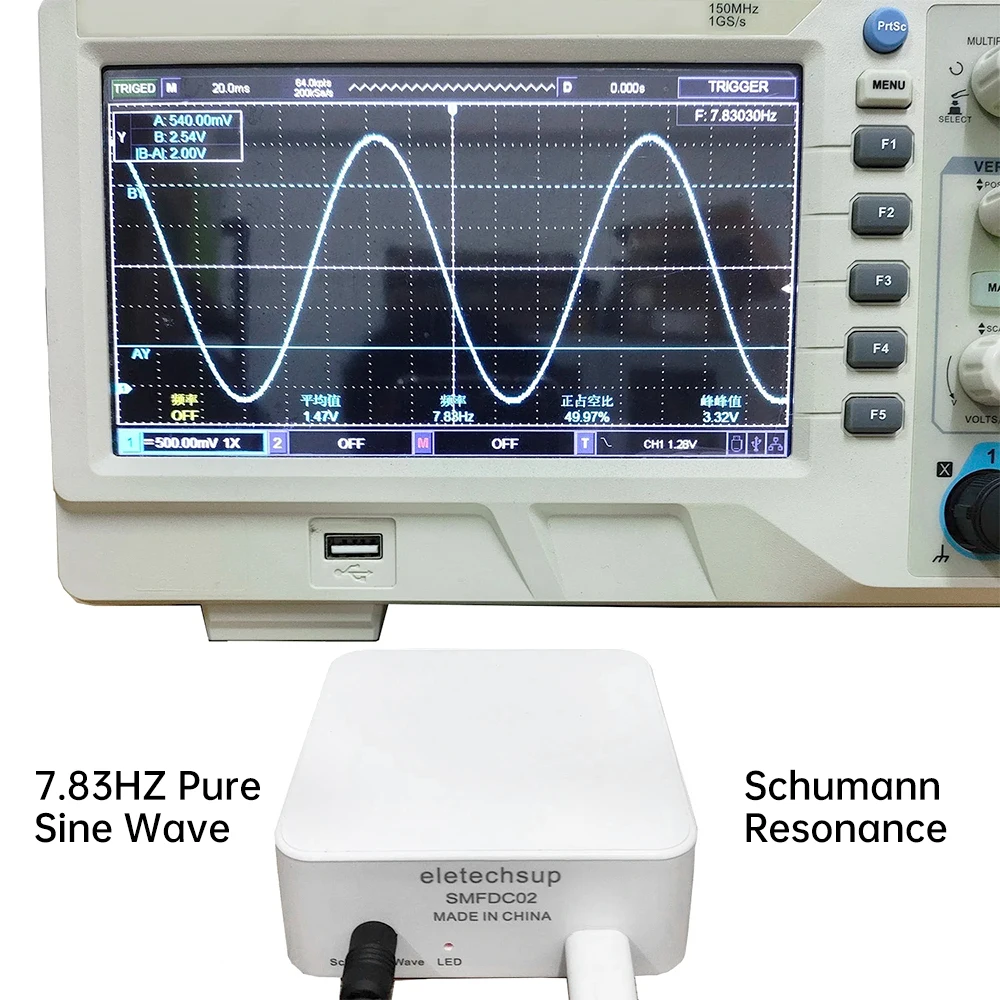 7.83Hz Schumann Wave Generator Ultra Low Frequency Pulse Generator Precise Frequency Schumann Resonator Helps Sleep Type-C