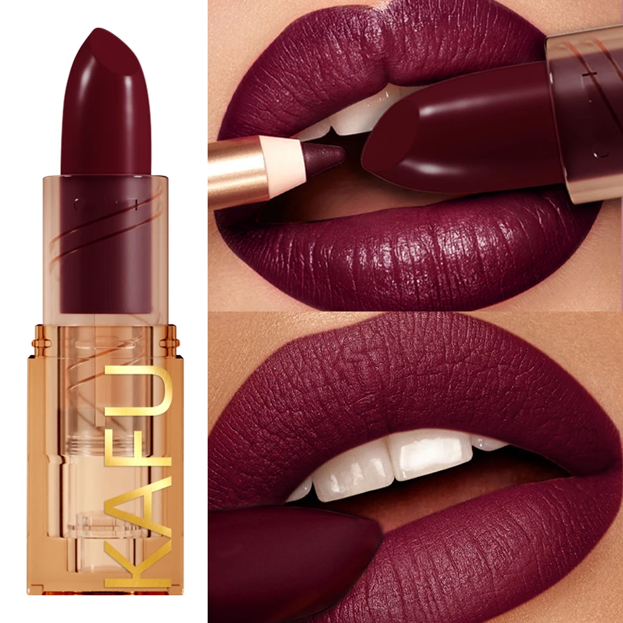 Nude Velvet Matte Lipstick Waterproof Long Lasting Red Lip Liner Non-Stick Cup Lip Tint Pen Korean Makeup for Women  Cosmetic