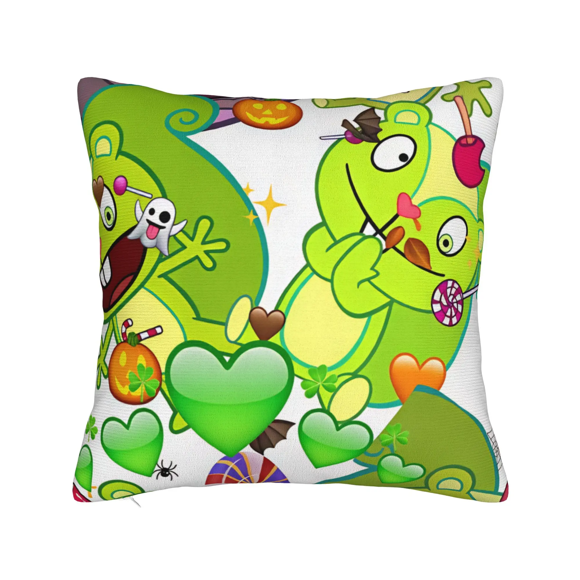 Cartoon H-Happy Tree F-Friends Pillow Cover  Novelty Pillow Case For Sofa Home Decoration Print Cushion Cover Birthday Present