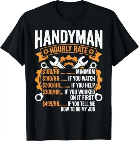 Lustiges Handwerker-Kunstwerk für Männer Jungen Papa Herr Fix-it Handwerker T-Shirt Y2k Herrenmode Wartungs- & Reparaturmann Grafik-Spruch T-Shirt Geschenk – Detail 10