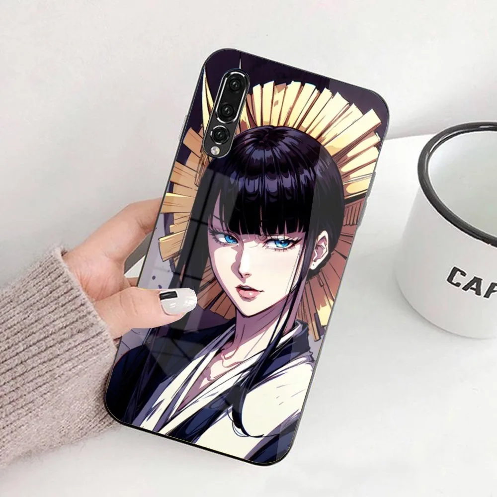 Bleach Senjumaru Mobile Cell Phone Case for Huawei P50 P40 P30 P20 Pro Mate 40 30 20 Pro Nova 9 8 7 PC Glass Phone Cover Funda