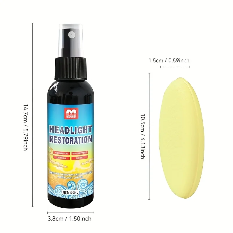مجموعة ترميم المصابيح الأمامية - حل إصلاح المصابيح الأمامية الشفاف والرائعة للوقاية من الاصفرار والأكسدة #6
