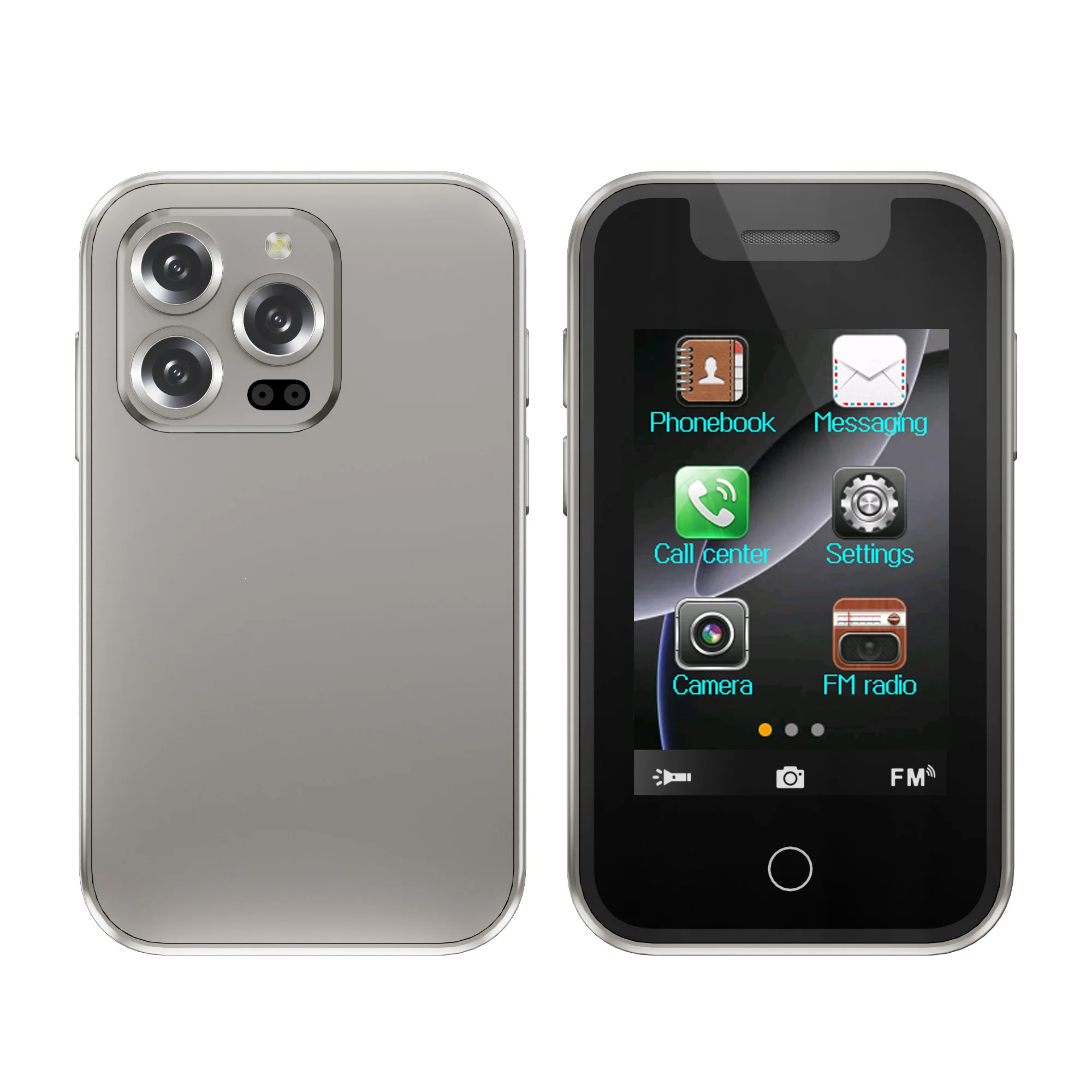 SERVO BM16 PRO Mini Mobiele Telefoon 2.4 inch Touchscreen Bluetooth Oproepen Dual SIM Recorder Zaklamp 2G GSM Draagbare Kleine Mobiele Telefoons
