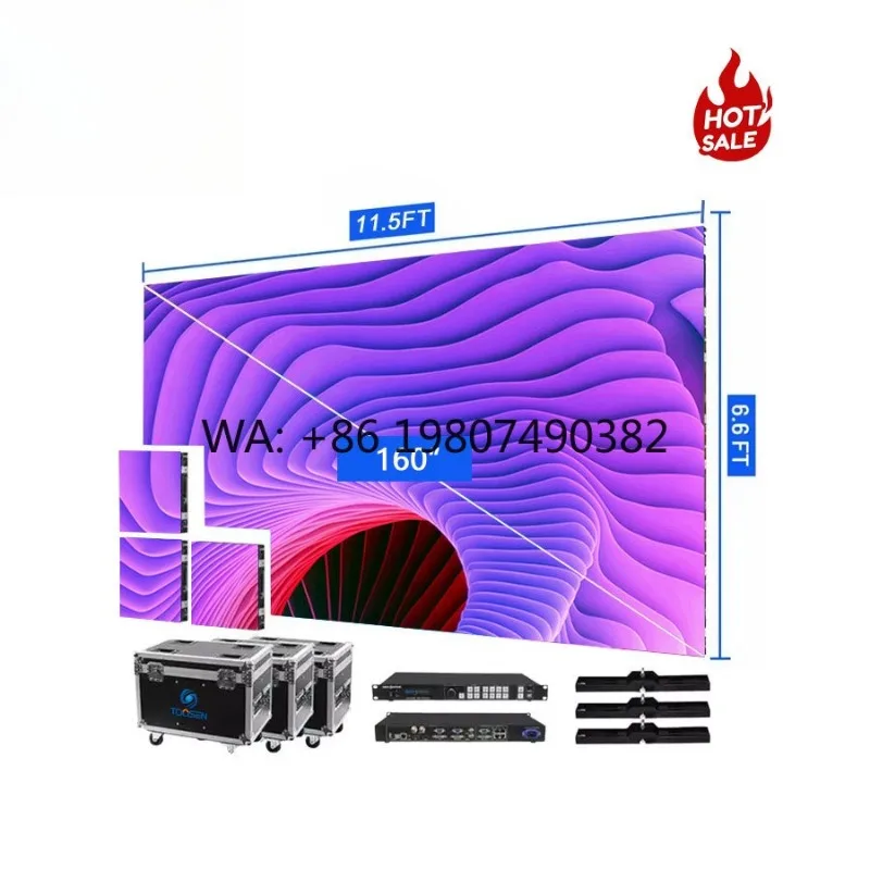 

Lightweight Quick Lock P3.91 LED Rental Display Auto Color Tuning Waterproof Easy Install Video Wall For Stage Live Event Use