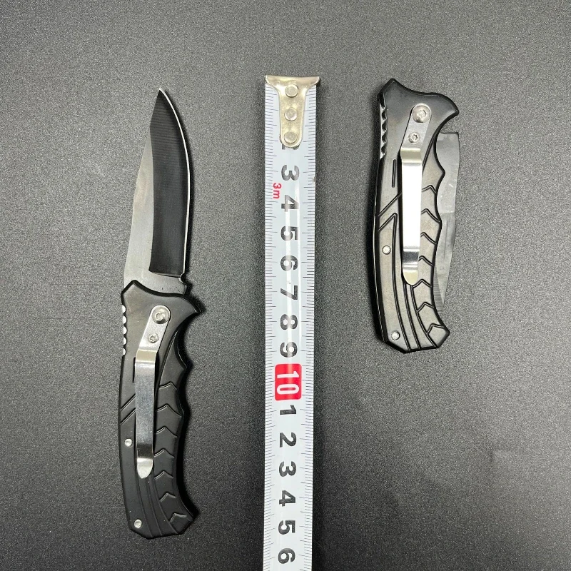 Outdoor High Hardness Stainless Steel Folding Knife Multifunctional Non Slip Camping Portable Knife Hunting Fishing Knife