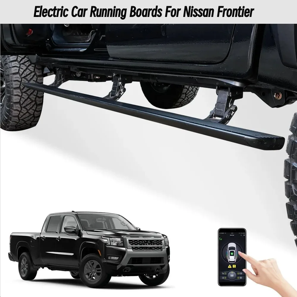 

Automatic Retractable Running Boards for Nissan Frontier 2020-2024 with LED Lights | Electric Power Side Steps