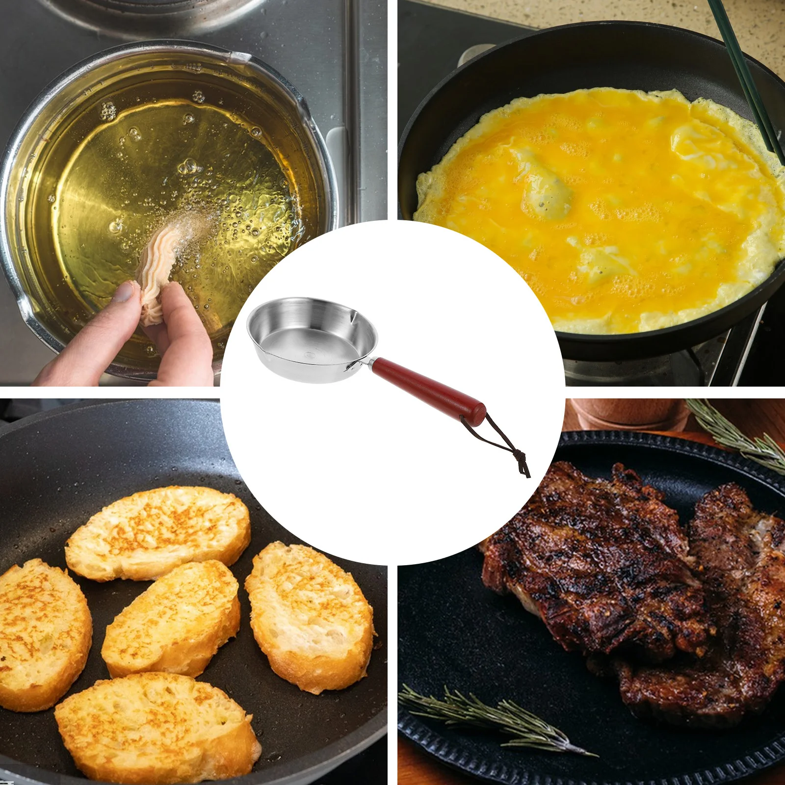 

Mini Egg Pan Small Nonstick Frying Pan For Eggs Omelets Breakfast Portable Cooking Multi-Use Skillet Lightweight