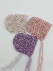 Accesorio de fotografía para recién nacido, capó Vintage de punto para bebé y Niña