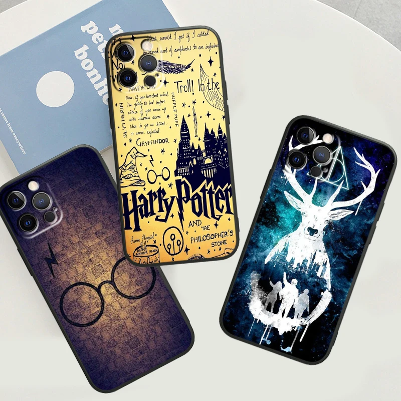 Ring Potters Wand Harries Art Black Phone Case For Apple iPhone 15 14 13 12 11 Mini XS XR X Pro Max 8 7 6 Plus Funda