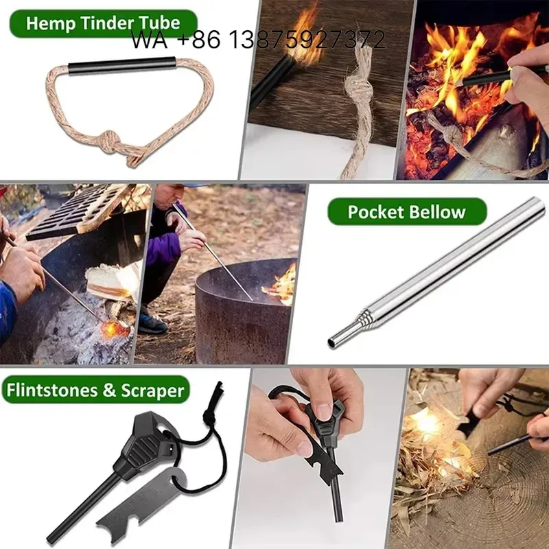 Wmwmnu for Emergency Survival Kit Mini Equipment Outdoor Tools Adventure Camping Sports First Aid