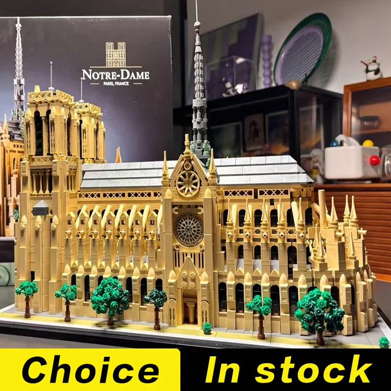 

4383pcs 21061 Notre-Dame de Paris Architectural Building Blocks Model Kit Home Decoration Model Adults Children's Gifts
