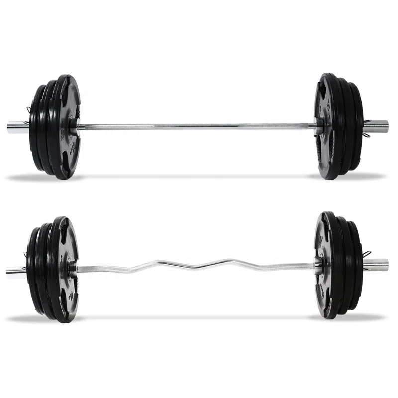 Dumbbells Barbell set with Connector Options for strength training with Plastic Carry Case include chromed bars