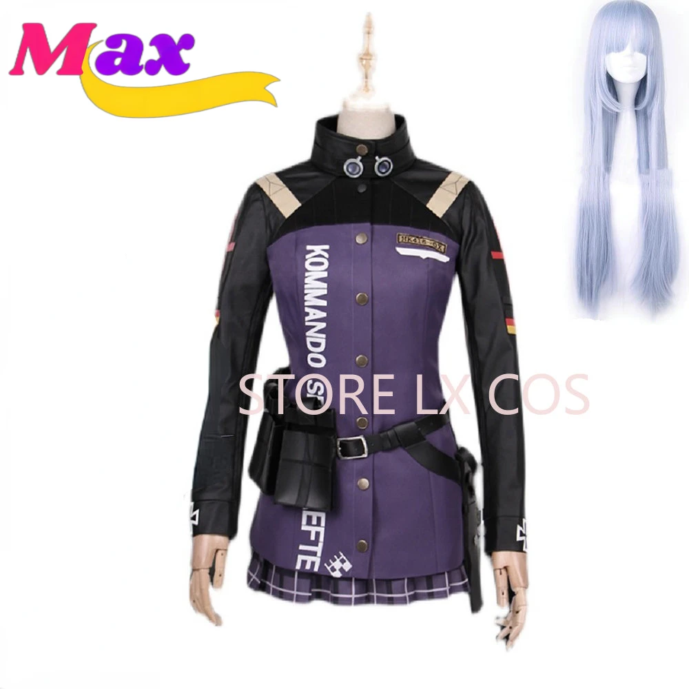 Max Unisex Anime Cos Girls  HK416 Cosplay Costumes Halloween Christmas Party Sets Uniform Suits