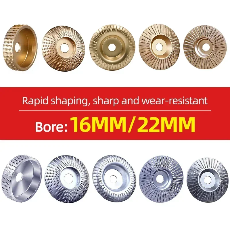 

3/4/5pcs Bore16 22mm Wood Grinding Polishing Wheel Disc Sanding Wood Carving Abrasive Disc Tool for Angle Grinder Tools