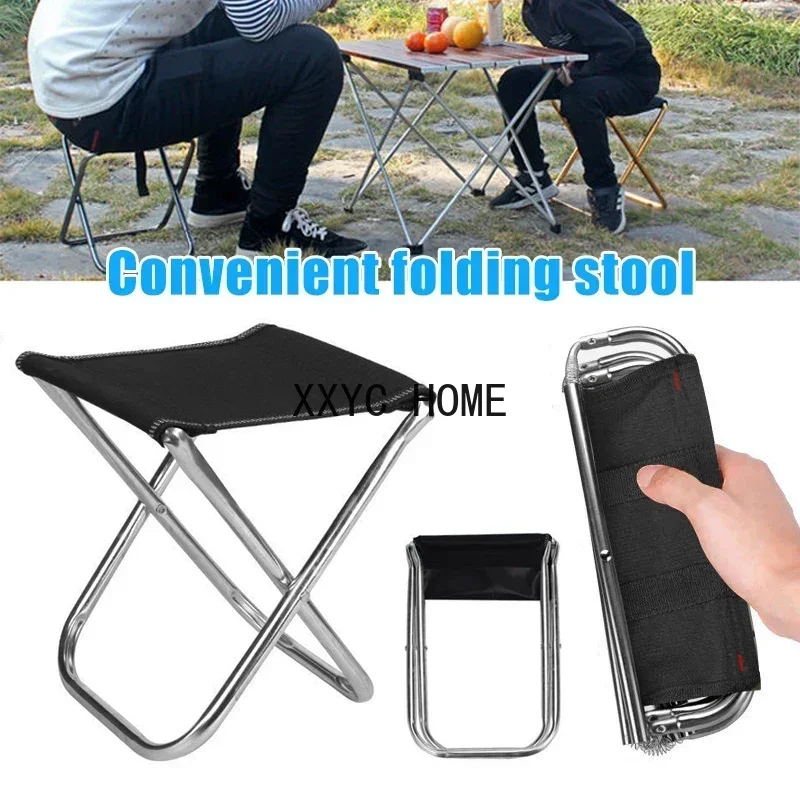 Hot Sale Sillas Mini Portable Folding Stool Ultra Light Outdoor Slacker Chair Hiking Fishing Camping Seat Outdoor Furniture