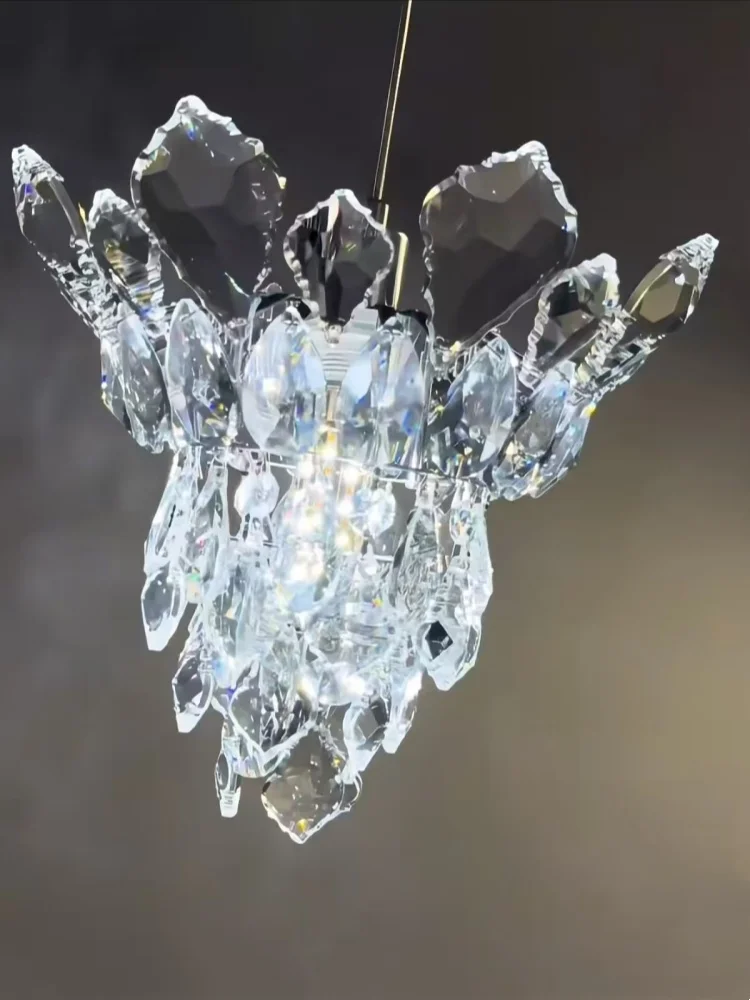 

French Style White Glass Ceiling Lamp Led 2025 Chandelier Ceiling Lights Luxury Living Room Bedroom Light Fixture Lamparas Techo