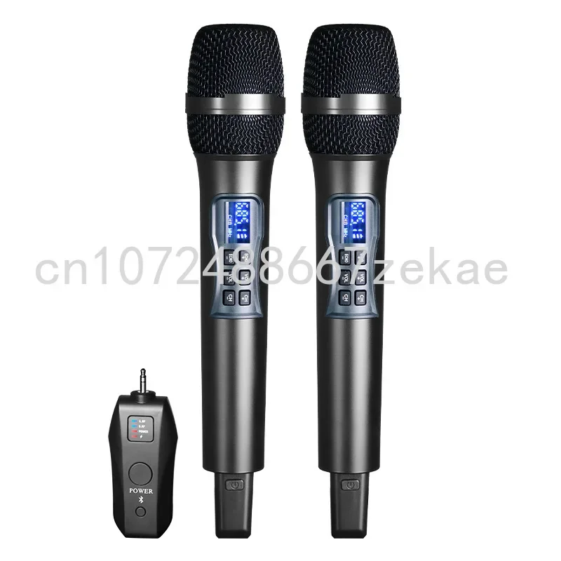 

wireless handheld dynamic karaoke microphone Bluetooth receiver performing professional home reverb high and low bass
