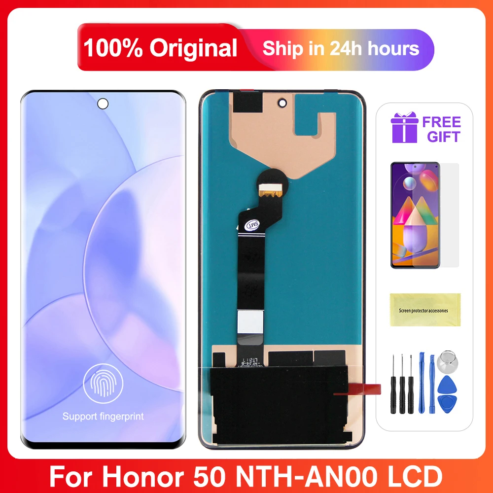 

New 6.57'' Original Screen For Huawei Honor 50 LCD Display Touch Screen Digitizer Assembly For Honor 50 NTH-AN00