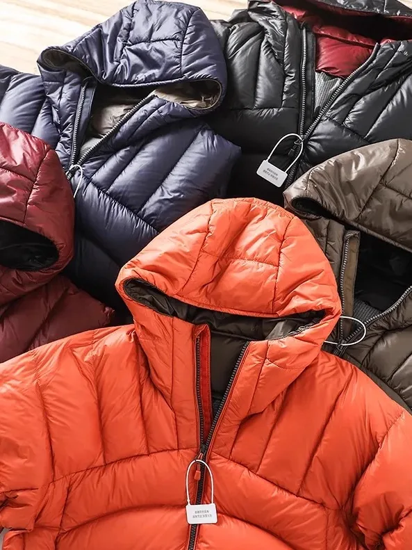 

Утепленная куртка унисекс с капюшоном, белая, с наполнителем из перьев, защита от холода, модная зимняя верхняя одежда