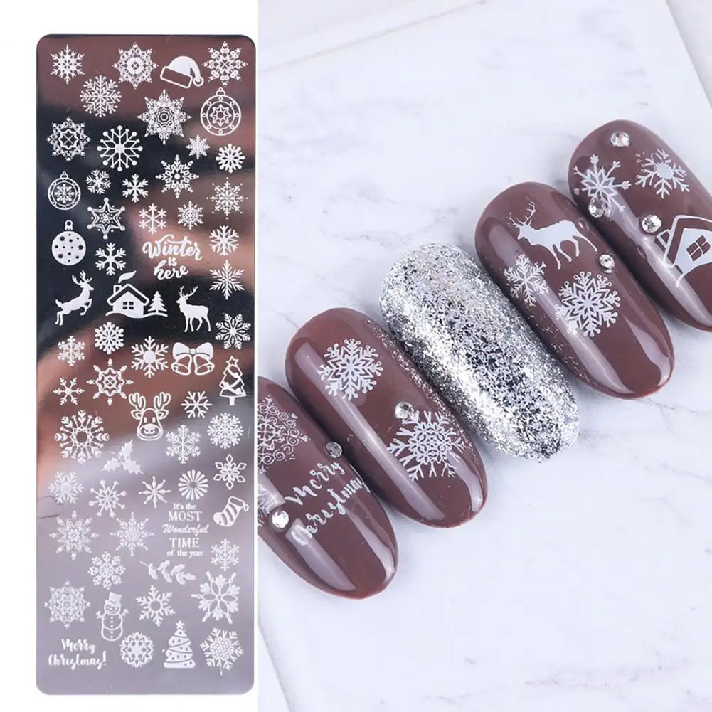 Versatile Nail Stamp Scraper  Rust-Proof Mini Nail Art Stamping Plate  Nail Decoration Image Templates