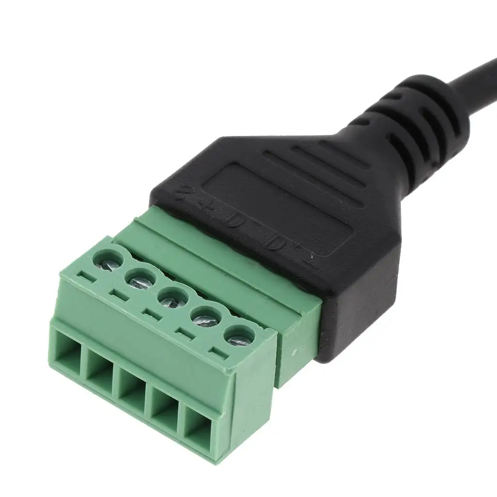 Micro USB Screw Terminal Signal Extension Cable Solderless Adapter for Computer TV Tablet Devices