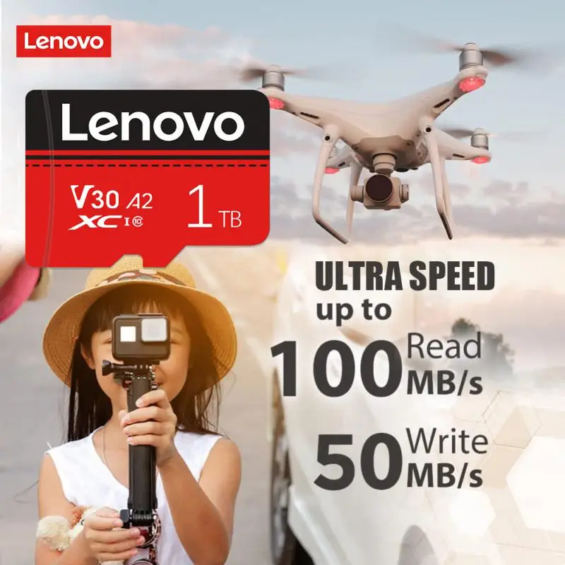 Микро-карта памяти Lenovo V30 A2 U3, 512 ГБ, 100 Мб/с, 128 ГБ