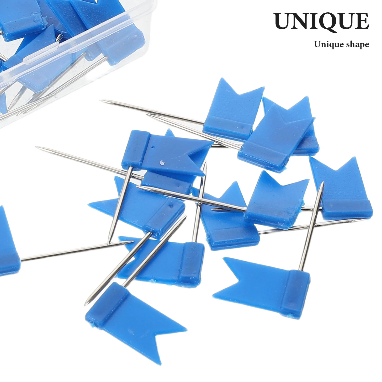 60 Stück Pinnwand-Reißzwecken – stilvolle Flaggen-Reißzwecken für Fotos, Reisen, Routen, Büro, Organisation