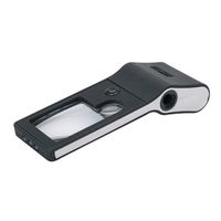 Multiple Usages Handheld 3X Magnifying Glass Battery Powered Black Reading Magnifier UV Light Plastic Luminous Magnifier Elderly