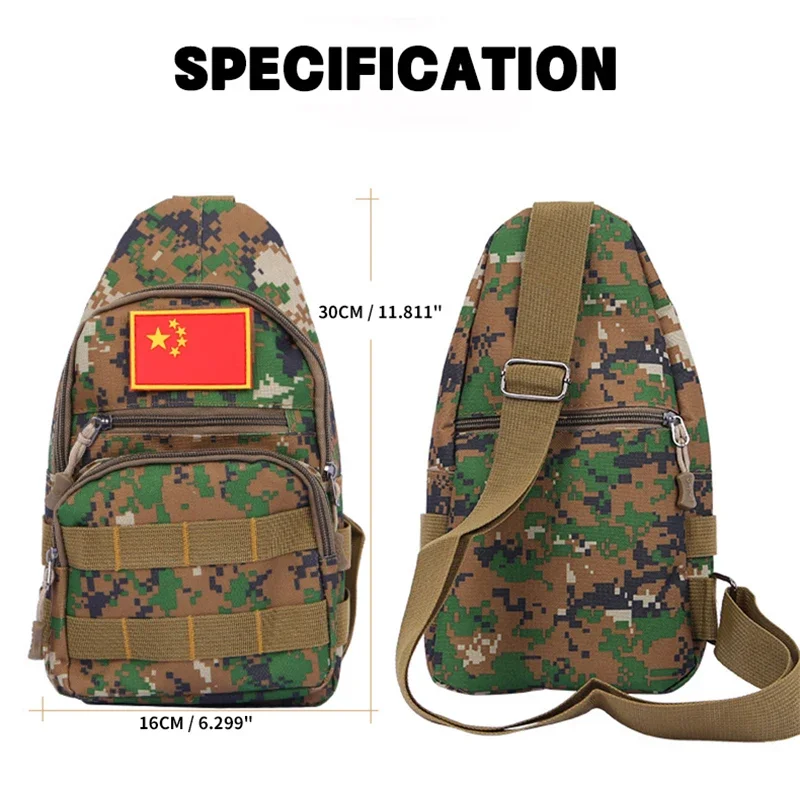 Wildkiller Outdoor Sports Camouflage Canvas Slingshot Storage Bag Multi Layers Large Capacity Slingshot Hunting Slant Bag