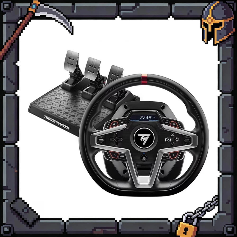 

Симулятор руля THRUSTMASTER T248 с динамической силовой обратной связью, магнитным приводом и тремя педалями в комплекте, идеально подходит для подарка.