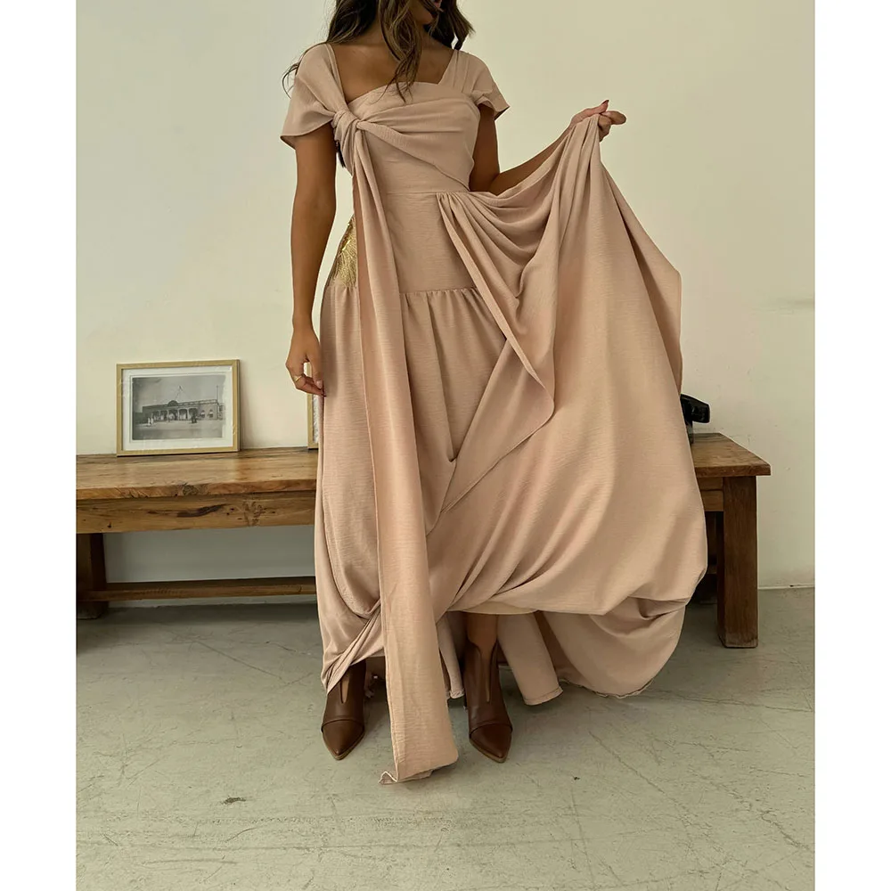 Elegant Formal Evening Dress Off The Shoulder Mermaid Jersey Formal Gowns for Women 2025 Floor Length Prom Dresses Customized